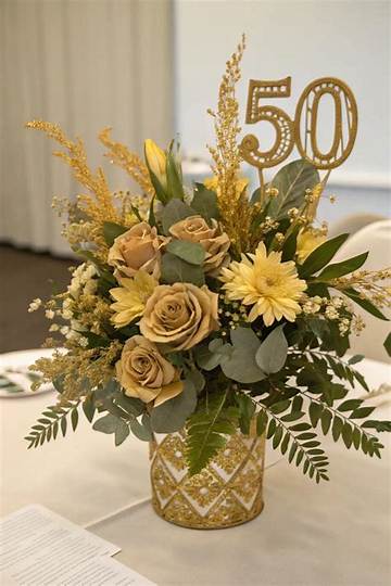 Unforgettable Floral Arrangements for a Golden 50Th Birthday Celebration
